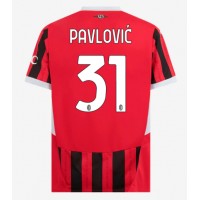 AC Milan Strahinja Pavlovic #31 Kotipaita 2024-25 Lyhythihainen